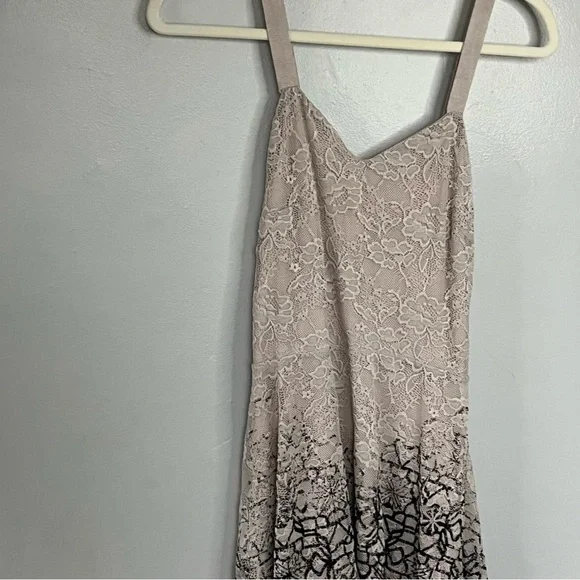 Free People Flocked Lace Dress Fit and Flare Sleeveless Small - Picture 4 of 15